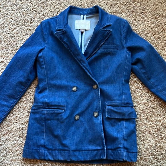 Anthro Pilcro structured denim peacoat - Picture 3 of 3